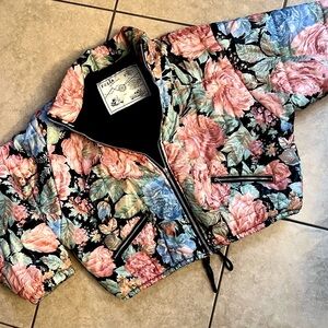VINTAGE 90’s FOLIA Paris Floral Cottagecore VGUC Puffer Jacket